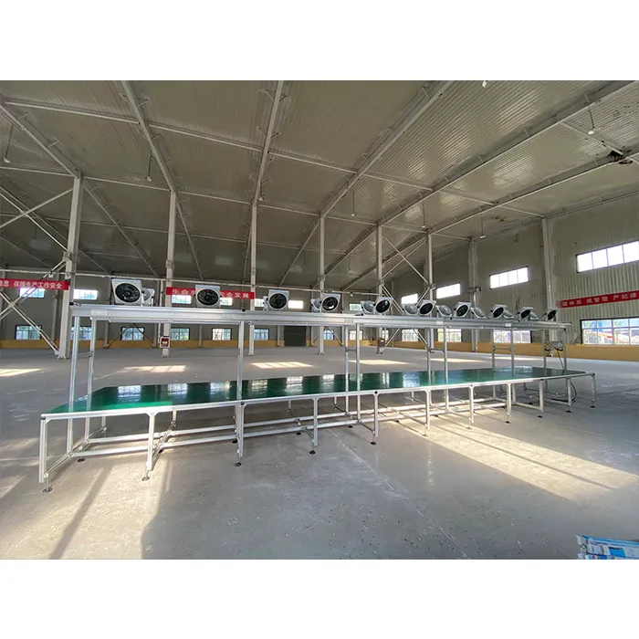 Modular aluminum profile workbench for factory assembly