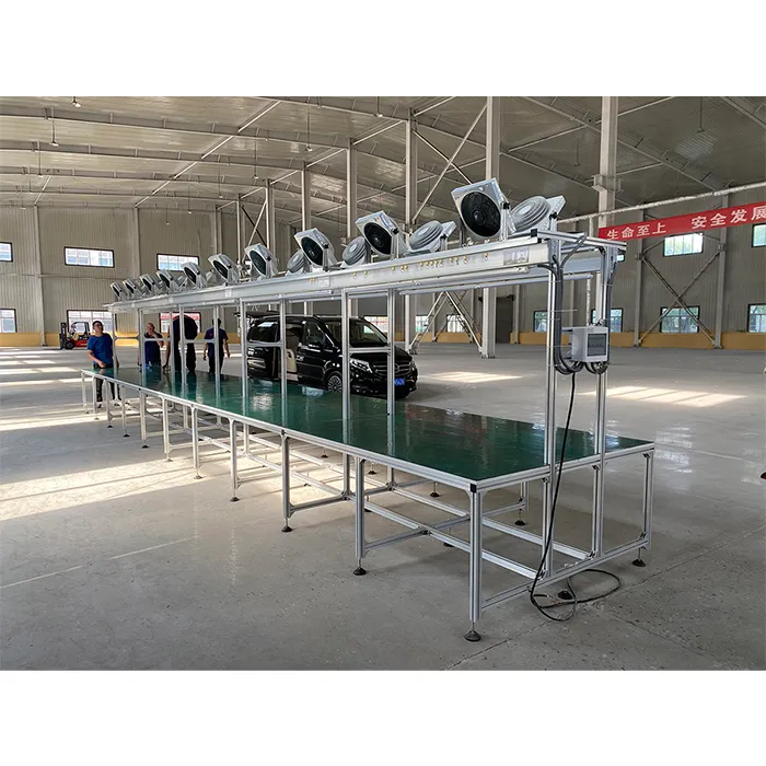 Customized industrial workstation with aluminum profile frame