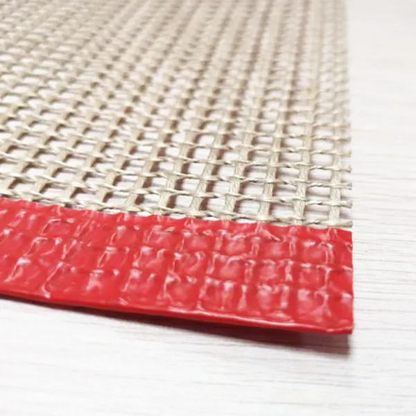 Open mesh PTFE-coated fiberglass conveyor belt