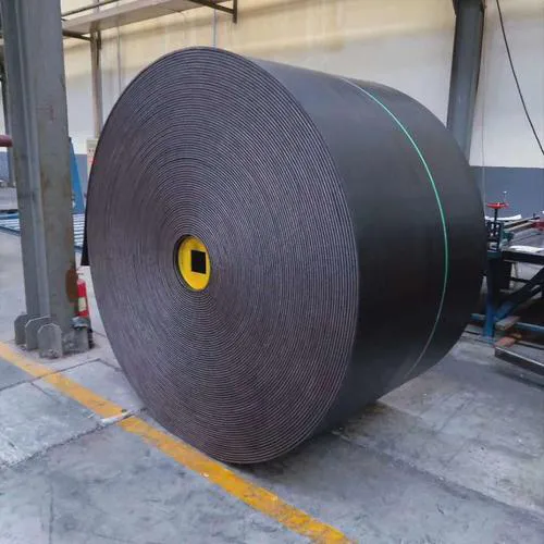 Industrial rubber conveyor belt for bulk material handling