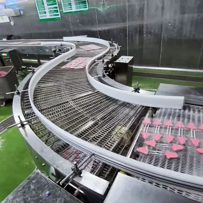 Mesh Chain Curved Conveyor